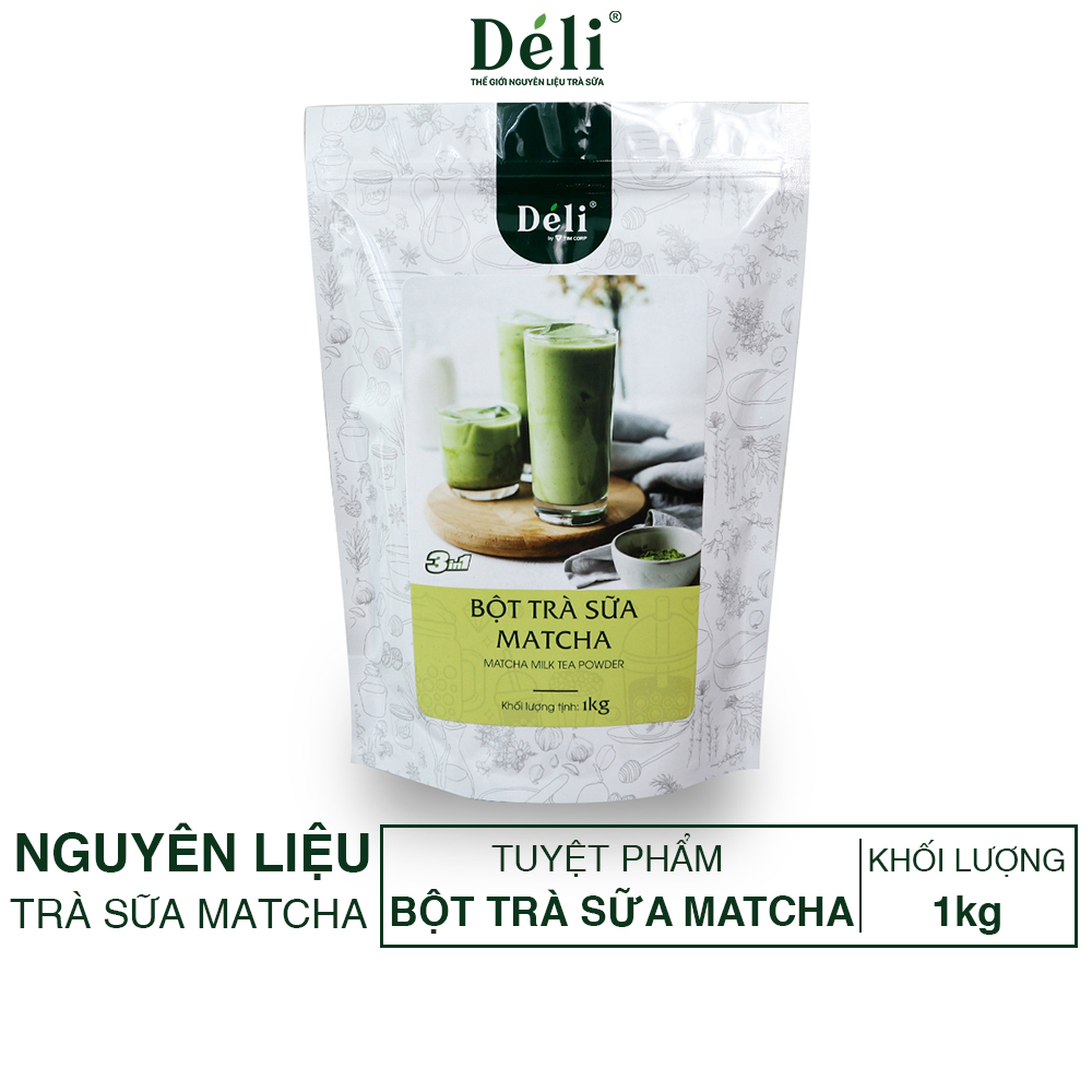 Bột Trà sữa Matcha 3in1 Déli 