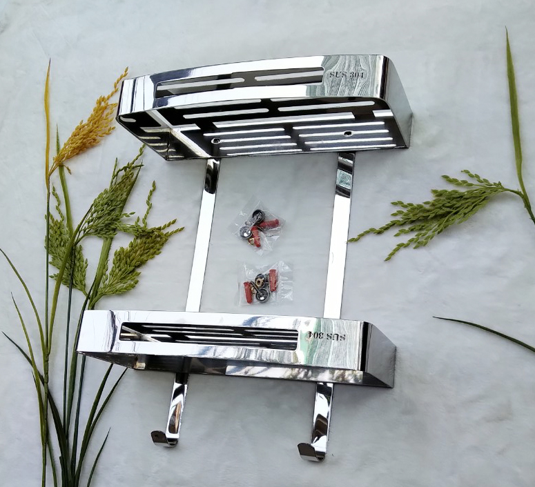 Kệ inox 2 tầng Kibath 806AB