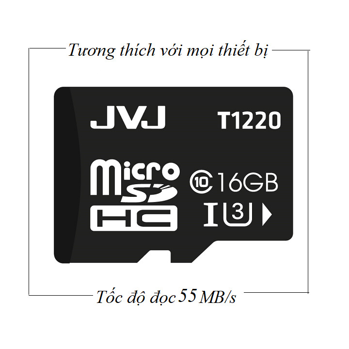 Thẻ nhớ microSDHC 16G C10 - Thẻ nhớ tốc độ cao