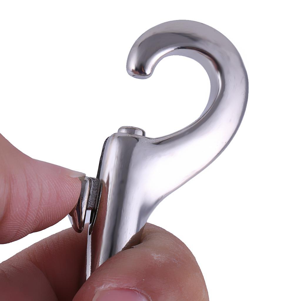 5xDiving Stainless Steel Double Ended Bolt Snap Buckle Metal Clip 90mm