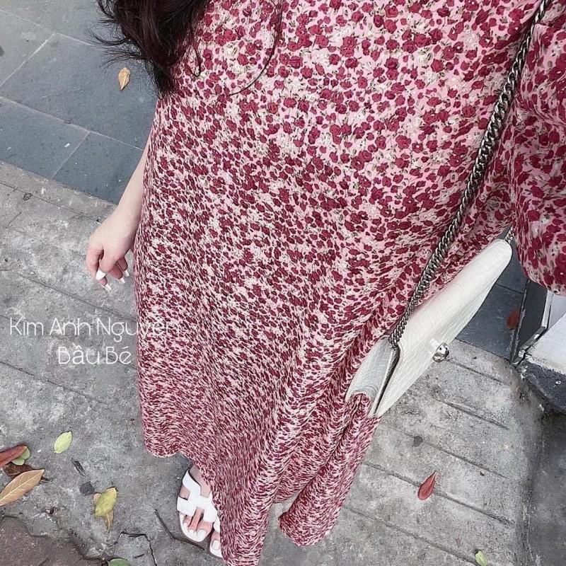 VÁY HOA NHÍ TAY BỒNG HAI LỚP