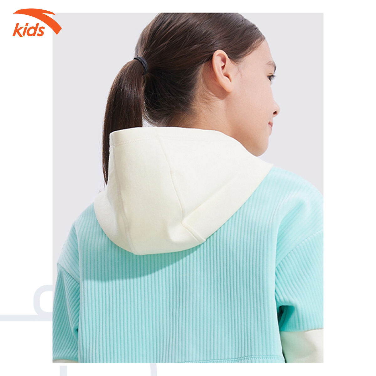 Áo nỉ bé gái Anta Kids kiểu dáng hoodie, chất liệu cao cấp 362248723