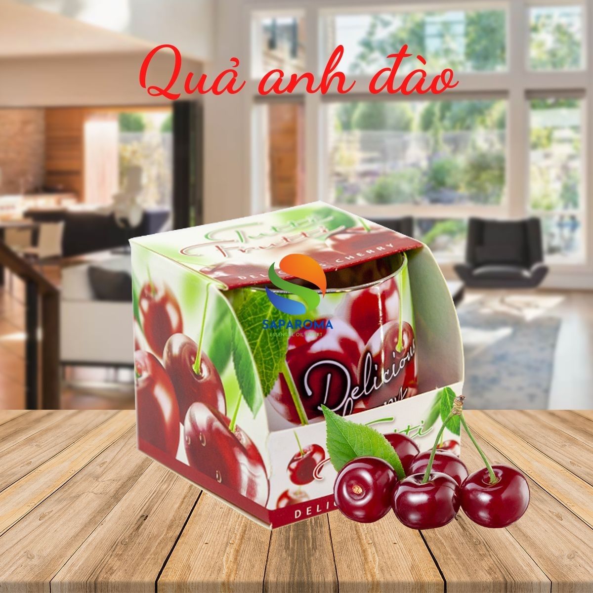Ly nến thơm tinh dầu Bartek Tutti Frutti 100g QT024479 - trái cây rừng, nến trang trí, thơm phòng, thư giãn, Hỗ trợ khử mùi
