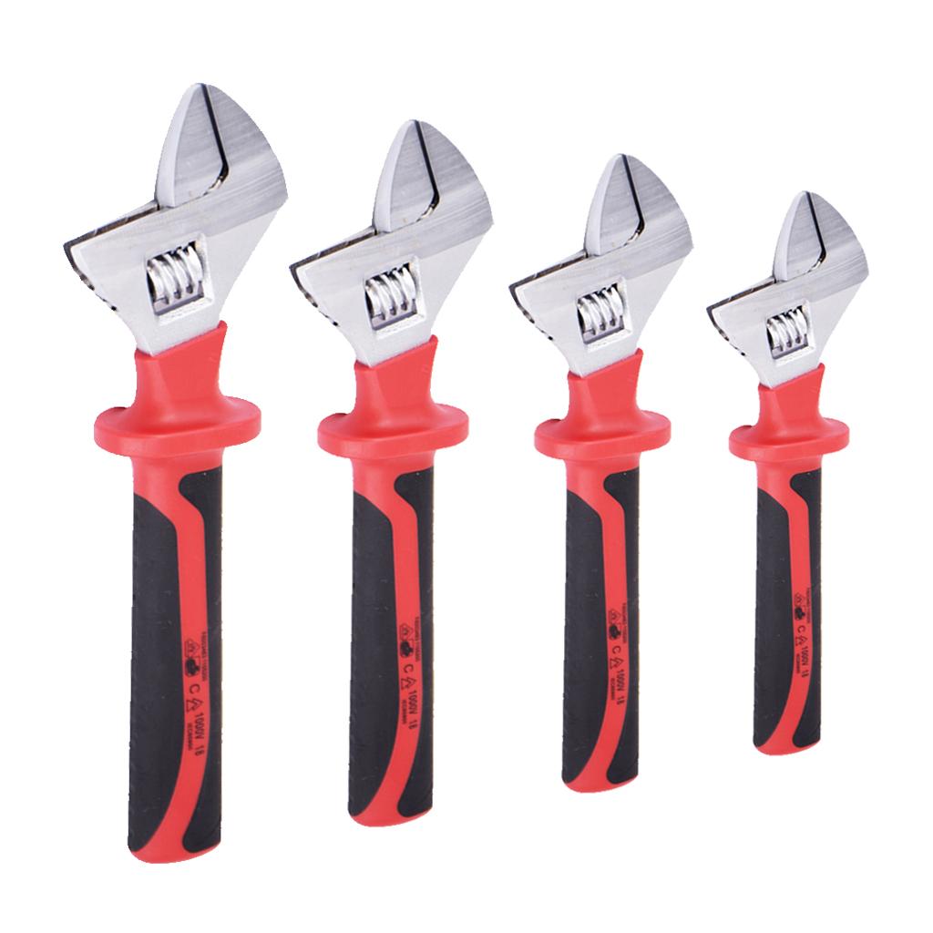 Adjustable Spanner Wrench Monkey Pipe Plumbers 1000V Insulated