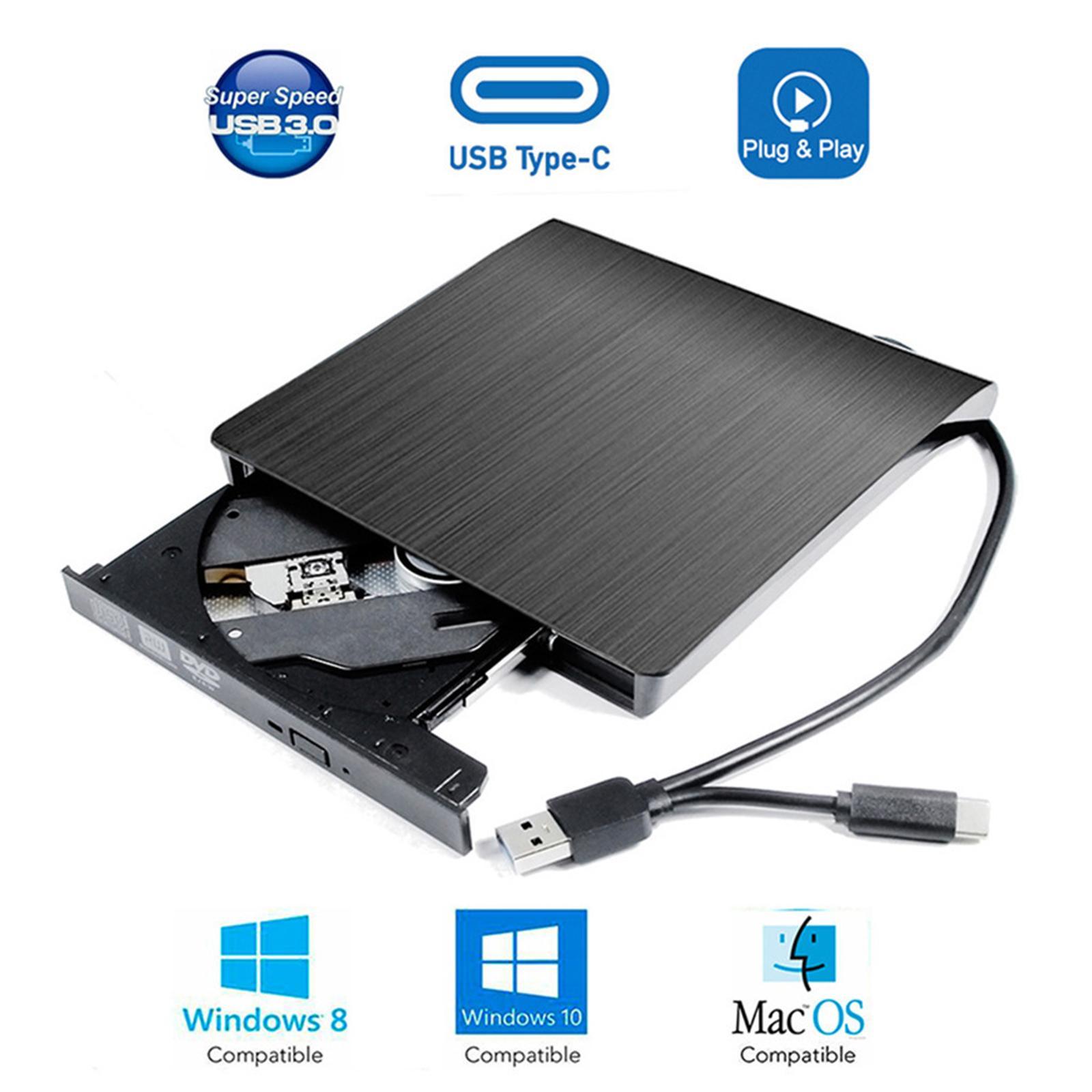 USB 3.0 External Optical Drive Rewriter Writer Burner