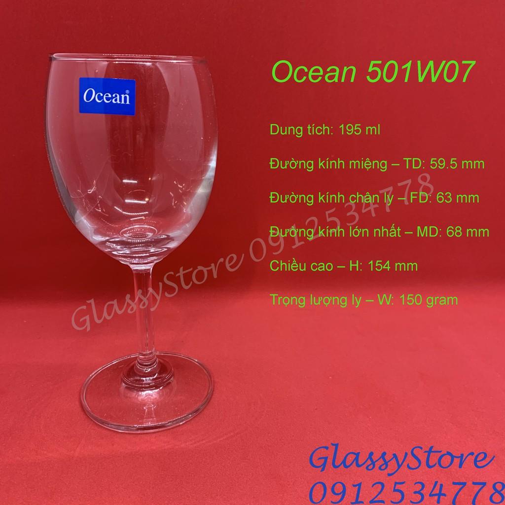 Ly (cốc) rượu vang thủy tinh Ocean Classic White Wine – 1501W07 – 195ml (Hàng nhập khẩu Thái Lan chính hãng) (1 cái)