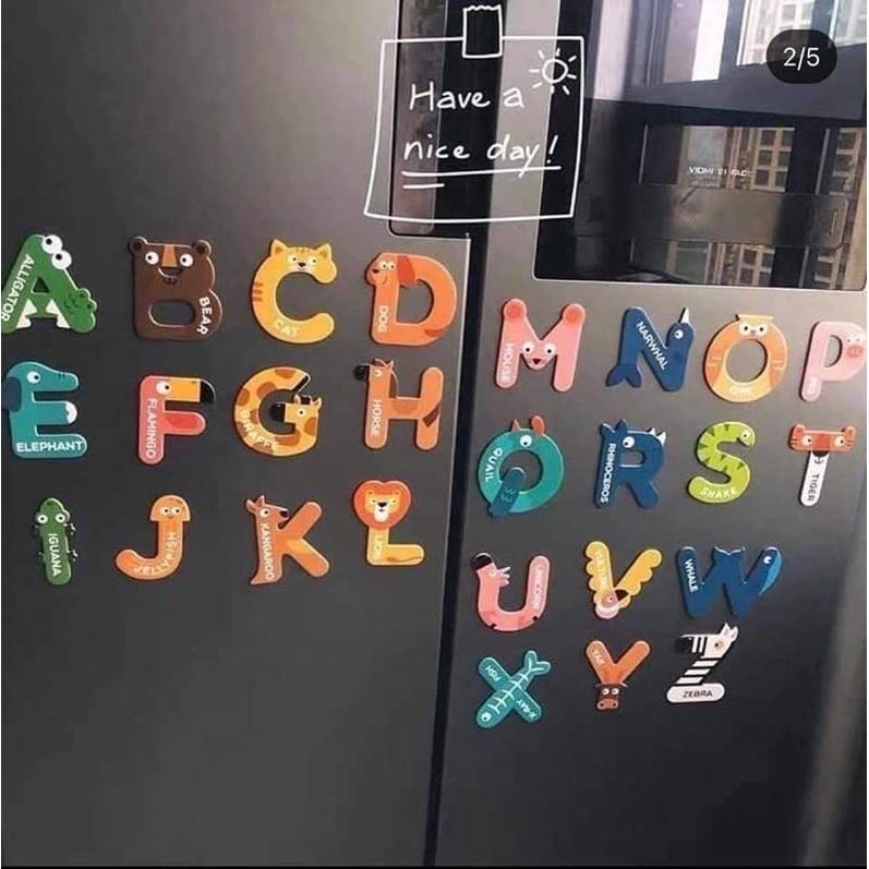 Bảng chữ cái tiếng anh và bảng số nam châm cho bé Mideer Letter Magnets - Number Magnets, Đồ chơi cho bé 3,4,5,6 tuổi