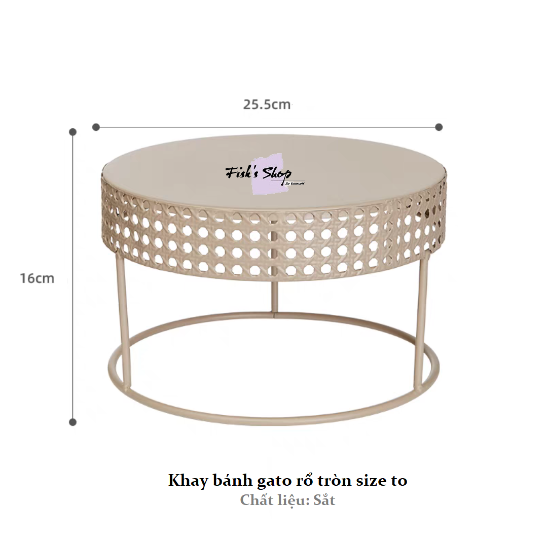 Khay đựng bánh sinh nhật, điểm tâm màu pastel