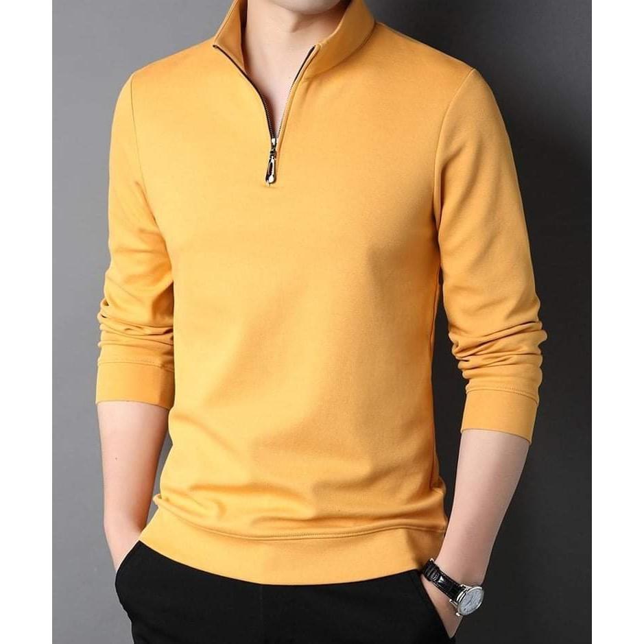 Áo SWEATER Poly 2da Thu Đông dài tay Phong cách Hàn Quốc W06 Khóa cao cổ