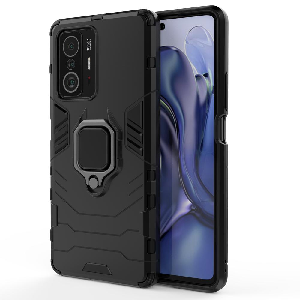 Ốp lưng dành cho Xiaomi 11T Pro 5G chống sốc iron man kèm nhẫn iring Bảo vệ camera và chống xem video tiện lợi