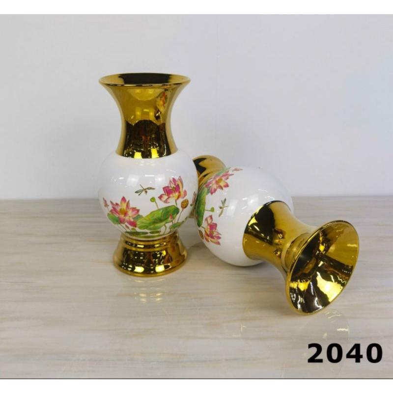 Bộ thờ cúng sen hồng sen hồng xi vàng mẫu 2040