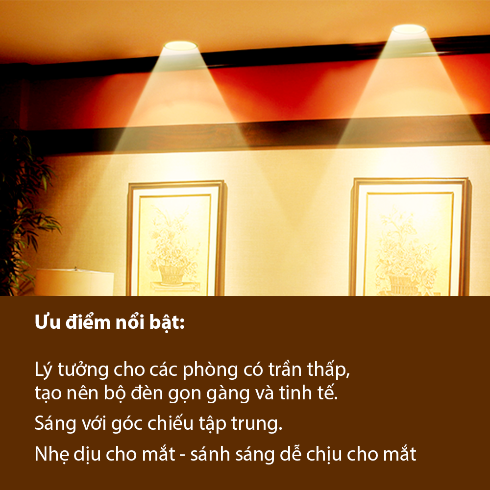 Đèn chiếu điểm Philips SL190 - Công suất (5.5W, 9W), tôn lên vẻ đẹp nội thất trong nhà