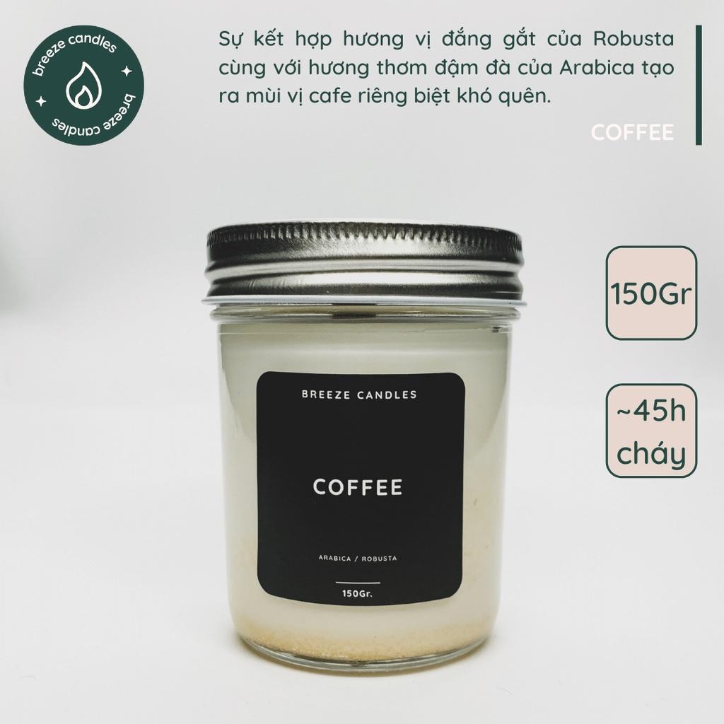 Nến thơm thiên nhiên hương cà phê ấm áp - COFFEE - 150gr (~45 giờ đốt)