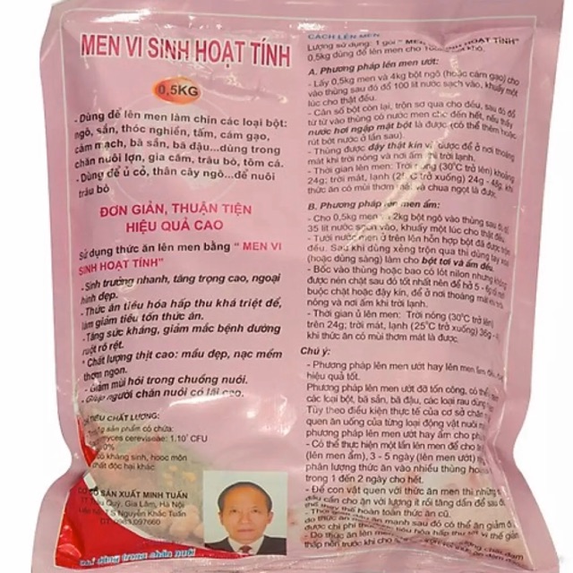 1kg MEN Vi Sinh HOẠT TÍNH - MEN Ủ Thức Ăn Vi Sinh Hoạt Tính được dùng để lên men thức ăn, sẽ giúp chúng ta làm chín thứ