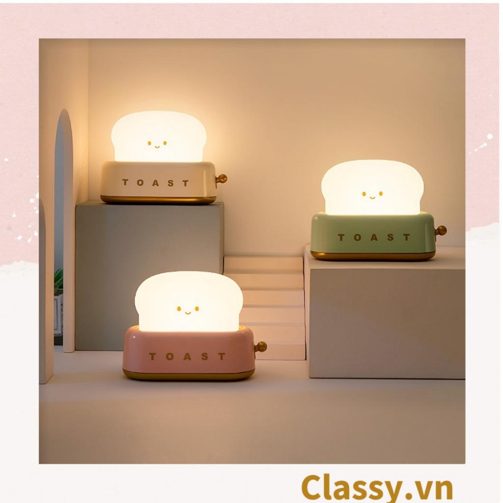 Đèn ngủ hình máy nướng bánh mì, đèn decor phòng Classy nhiều chế độ sáng PK1477