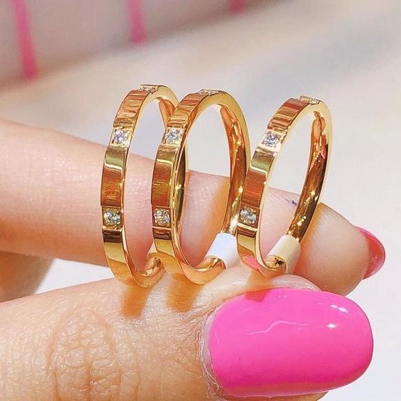 Nhẫn titan nguyên khối có thể phối cặp khắc tên NC189 - giá 1 chiếc