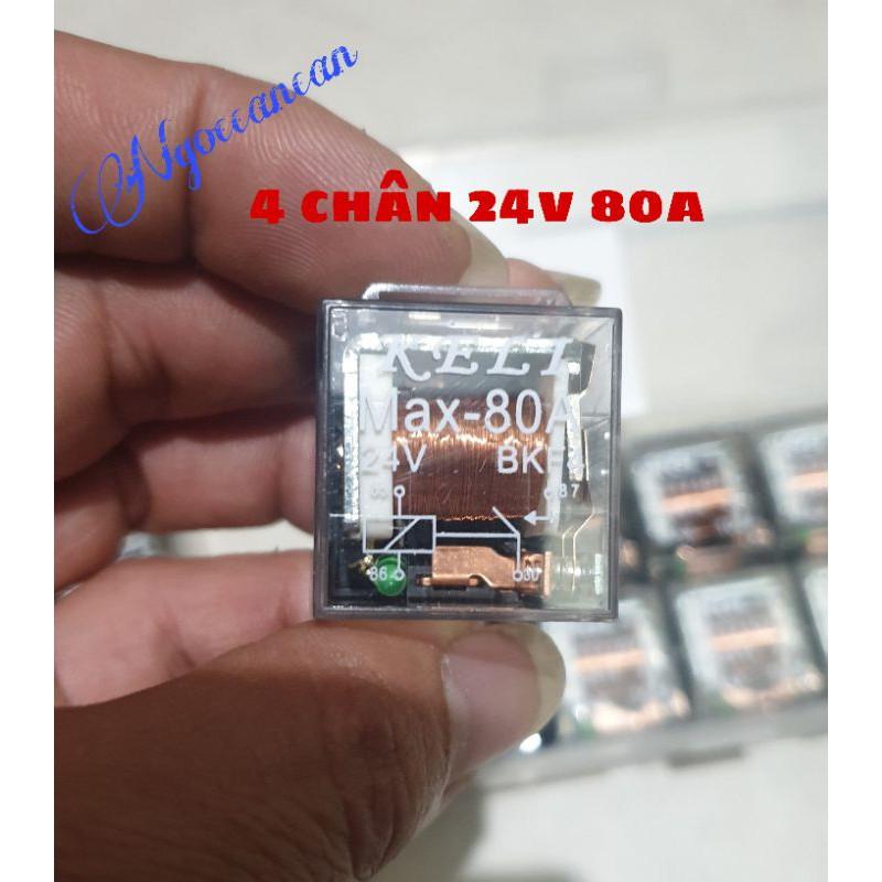 10 rơ le 4 chân 24v 80a và 5 chân 24v 100a