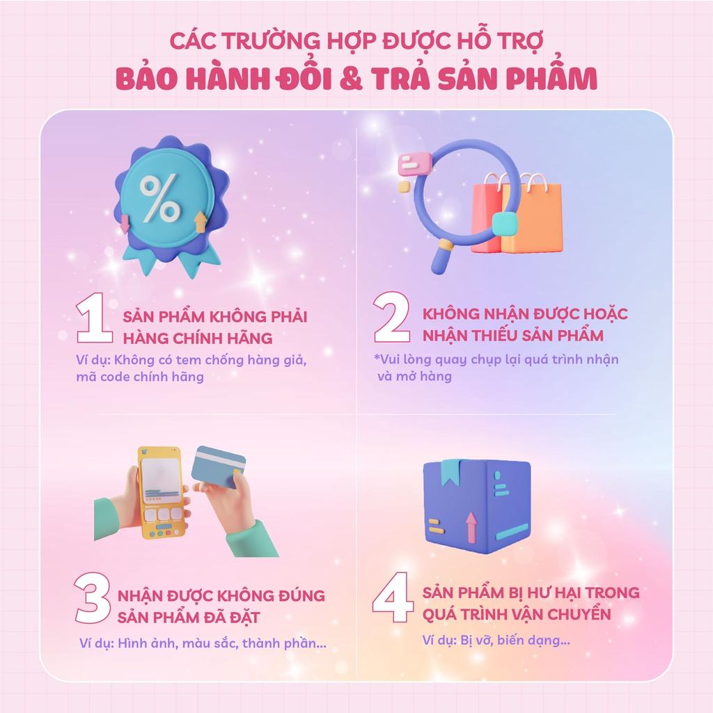 Bộ chu trình dưỡng môi 4 bước tái tạo sắc tố làm hồng môi toàn diện HERLY Lip Care Routine