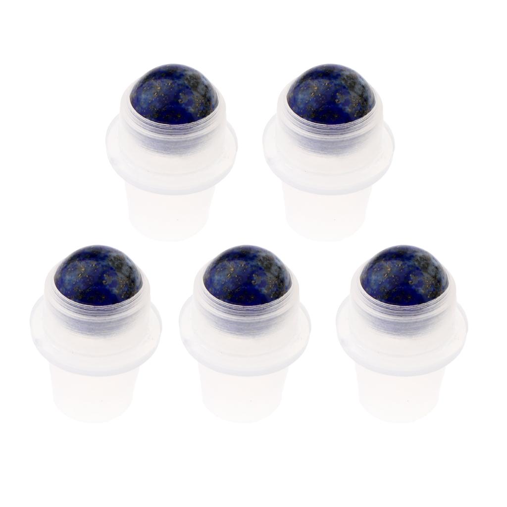 5Pcs Replacement Ball Roller Tops for Essential Oils Bottles Purple
