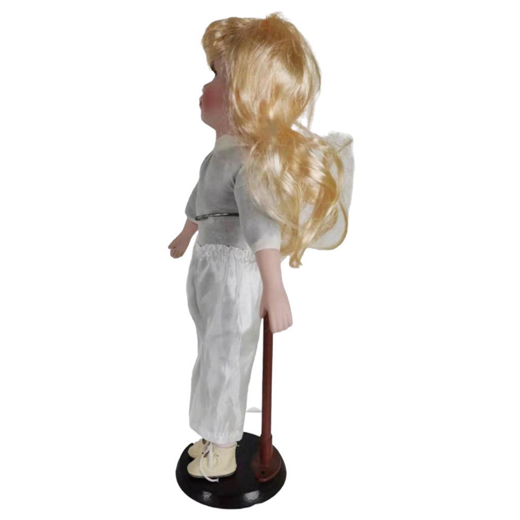 Vintage Style Elegant Porcelain Doll Figurines Home Desk Decoration 40cm