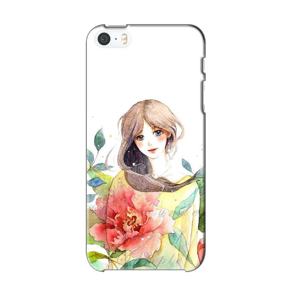 Ốp Lưng Dành Cho Điện Thoại iPhone 5 - Cô Gái Hoa Hồng