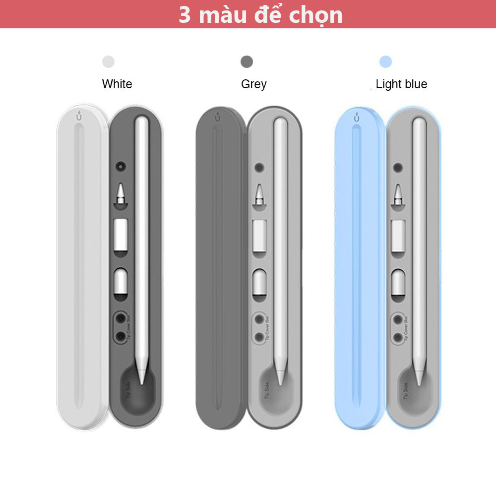 Hộp đựng và giá đỡ cho Apple Pencil hiệu Stoyobe - Hàng Nhập Khẩu