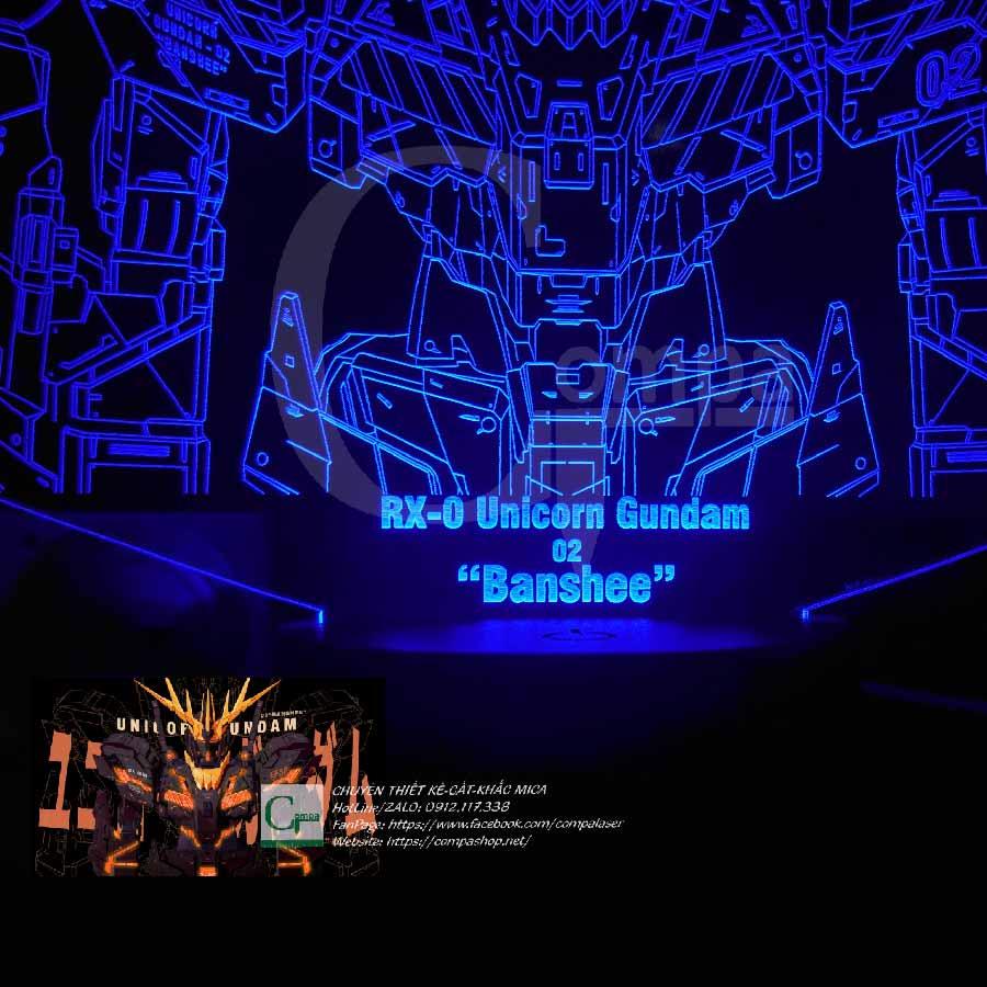 Đèn Ngủ Gundam 02-BANSHEE Type 02 AGND0301 16 MÀU TUỲ CHỈNH