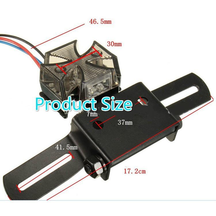 Đèn LED chiếu biển số xe máy phong cách retro