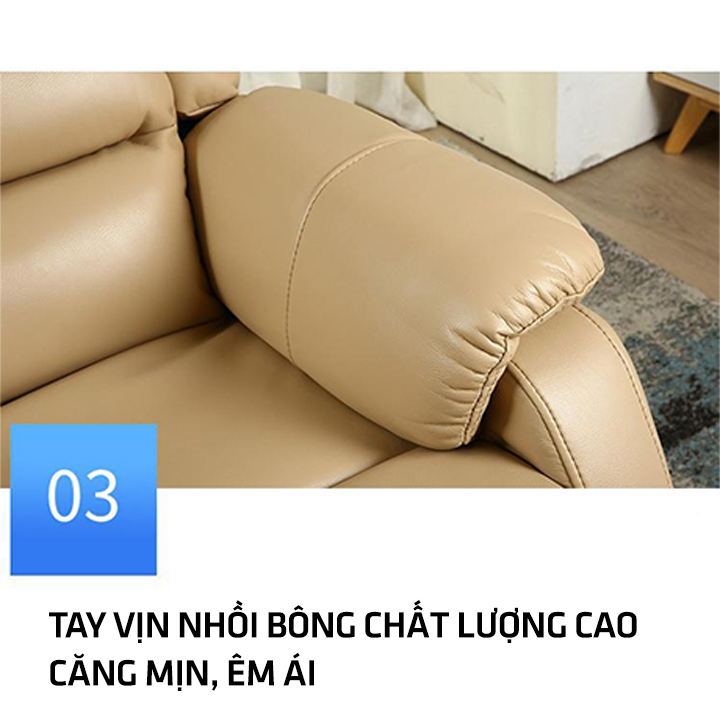 Sofa Đơn, Sofa Da Thư Giãn Tích Hợp Hai Trong Một Vừa Là Ghế Vừa Chuyển Đổi Giường Chất Liệu Da Cao Cấp Nhập Khẩu