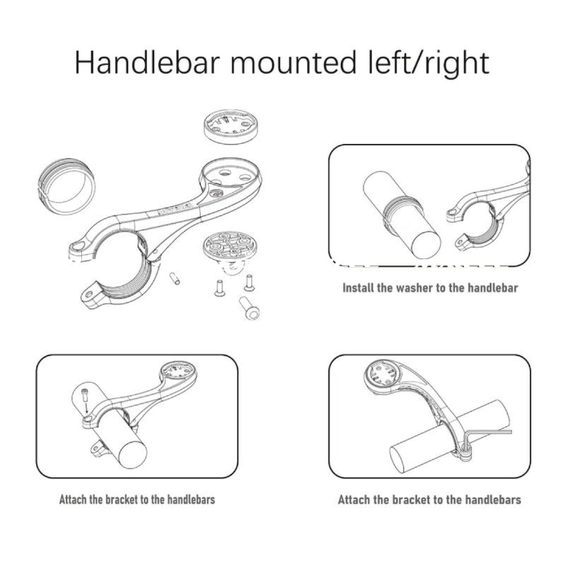 Giá Đỡ Đèn Pin Đồng Hồ Tốc Độ Treo Xe Đạp CYC Giá Gắn Tay Lái Tích Hợp Treo Đèn Và Tốc Độ Gọn Nhẹ Đường Kính 31,8mm