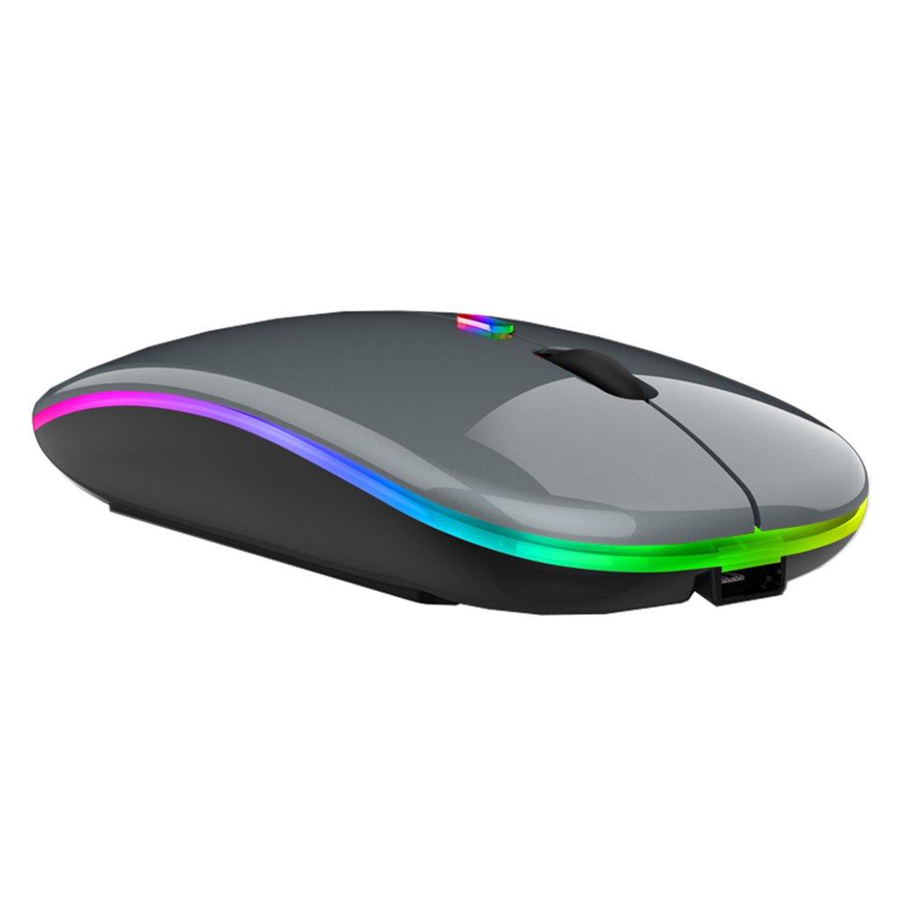 Chuột Không Dây Bluetooth 2.4G Im Lặng Laptop Chơi Game Chuột Game Thủ Sạc Chuột Cho Máy Tính 4 Nút Cao Cấp Mause