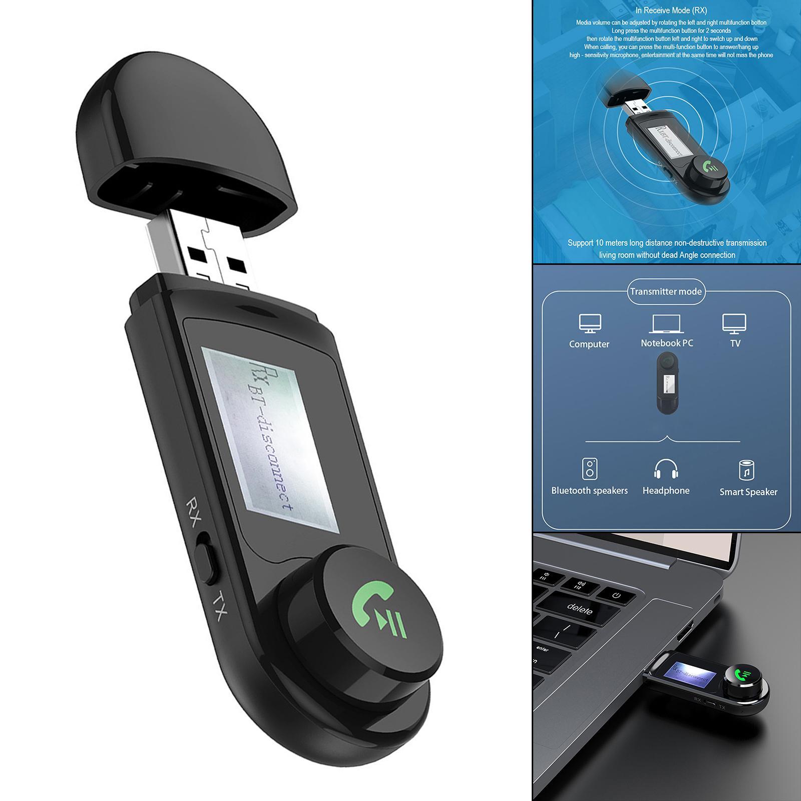 Bluetooth Receiver 2 in 1 LCD Display for Speaker Stereo Audio