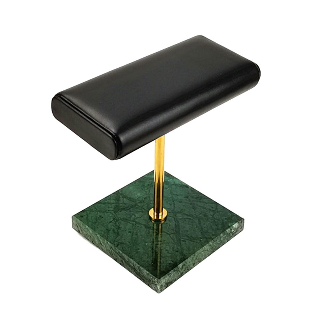 Premium Stable Marble & PU Leather Watch Holder Display Stand for Showcase Exposition