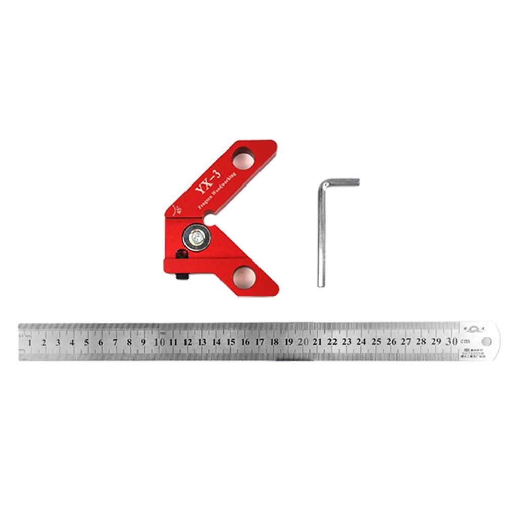 45 Độ Scriber Vòng Đường Trung Tâm Vẽ Thước Đo Thợ Mộc Bố Trí Dụng Cụ