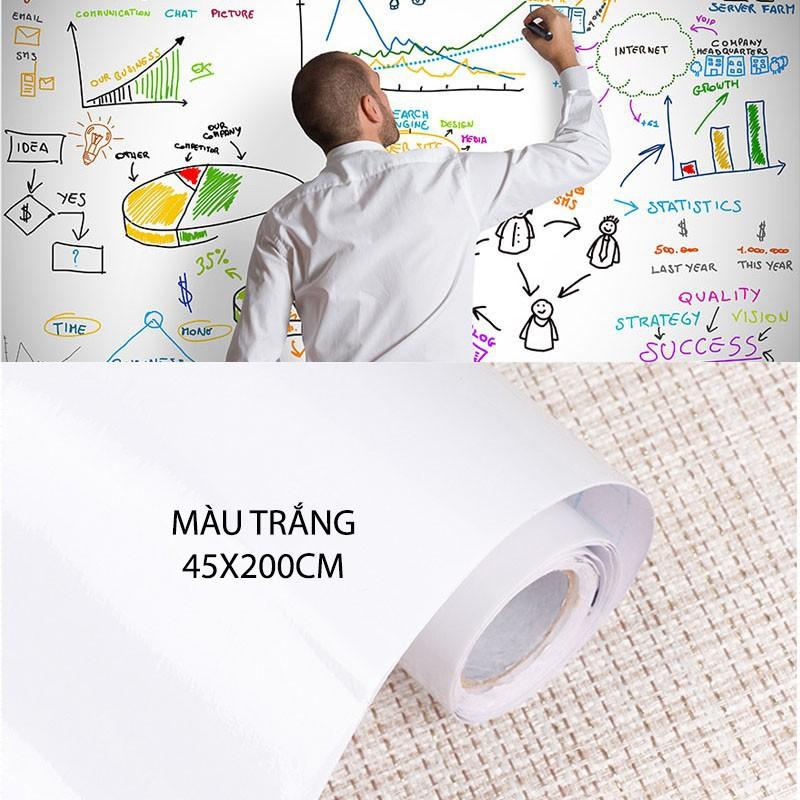 BẢNG DÁN TƯỜNG BẰNG NHỰA PVC CÓ ĐỦ 3 MÀU TRẮNG, ĐEN , XANH, KÍCH THƯỚC : 45X200CM,60X200CM