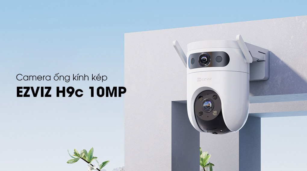 Camera 2 Mắt Ezviz H9C 10MP, màu ban đêm, đàm thoại 2 chiều - Hàng chính hãng