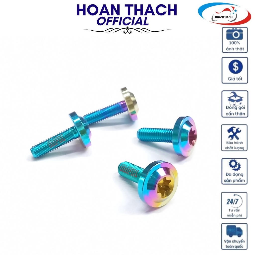 Ốc Gr5 Dù 6L20 Titan 7 Màu Dùng cho nhiều dòng xe  SP016450 (giá 1 con)