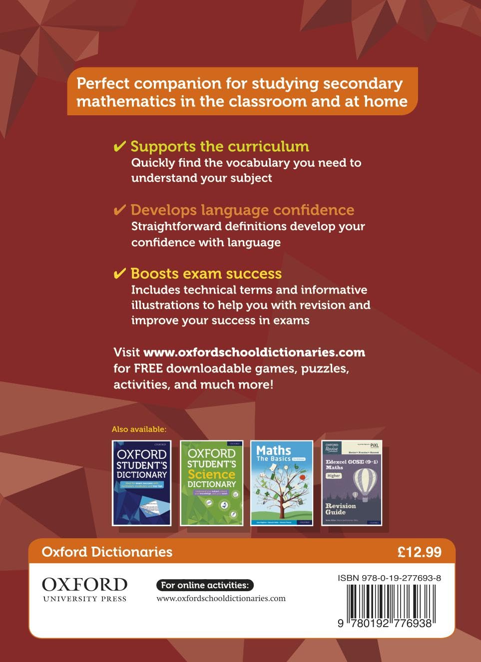 Từ điển Toán học Oxford tiếng Anh - Oxford Student's Mathematics Dictionary