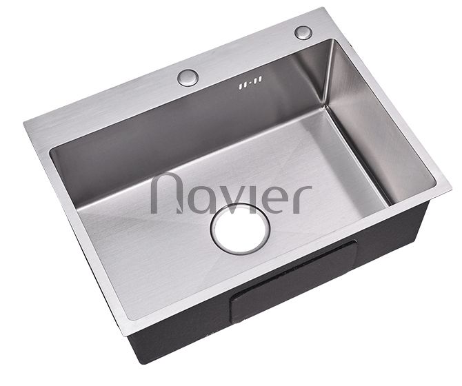 Chậu chén 1 ngăn Inox304 chuẩn cao cấp Navier NV-6045D