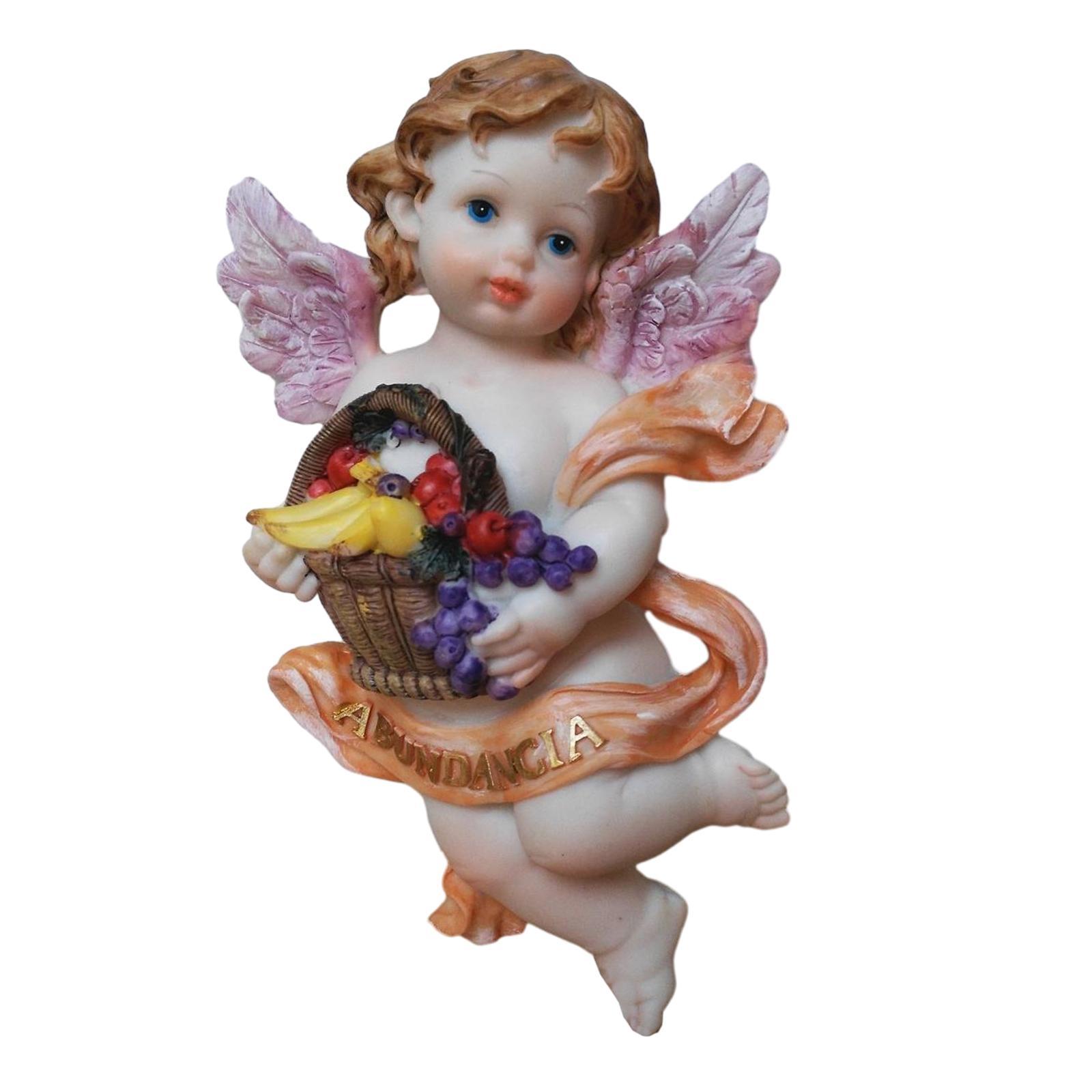 Resin Angel Statues Figurine Religious Angel Statue for Table Bedroom Office