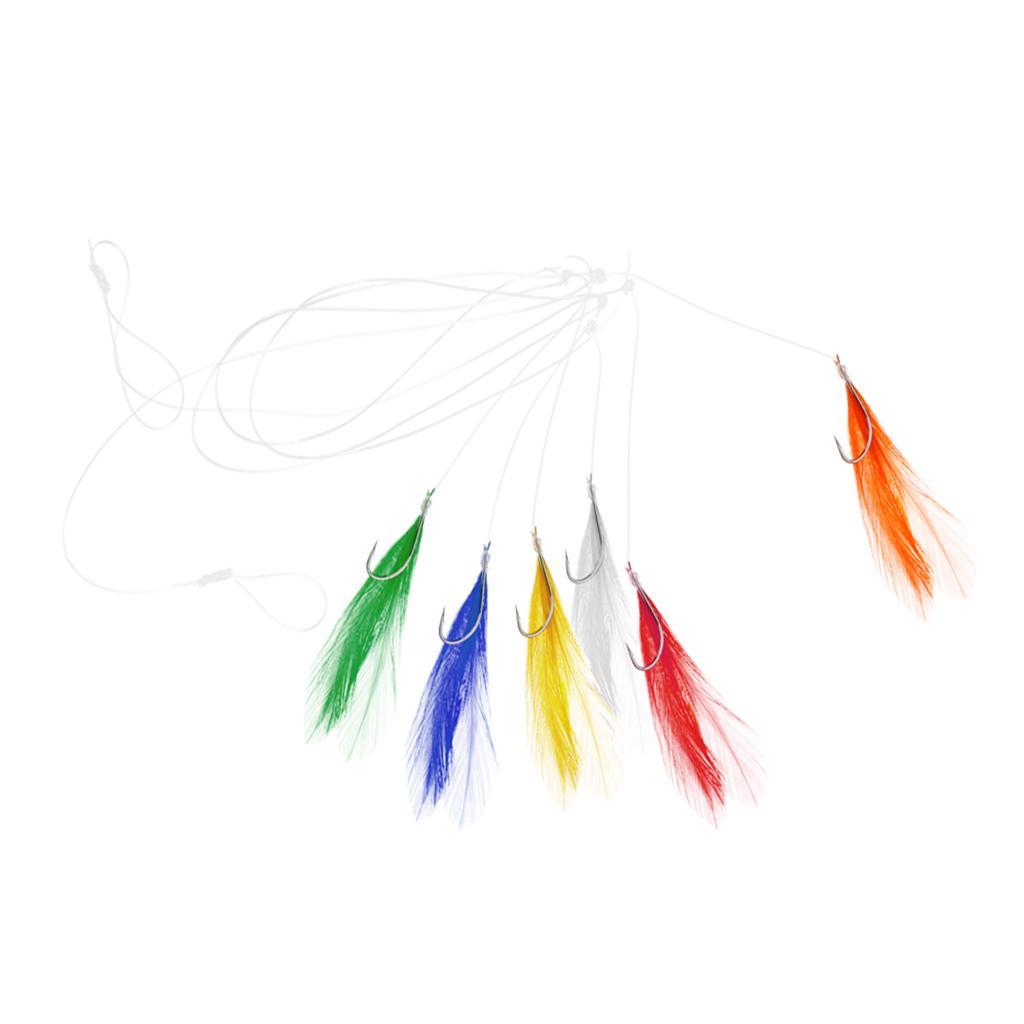 2-5pack Saltwater Sea Fishing Rigs High Carbon Steel Fishing String Hooks