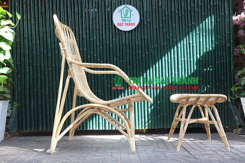 Ghế mây đọc sách, ghế cà phê, ghế mây thư giãn cao cấp