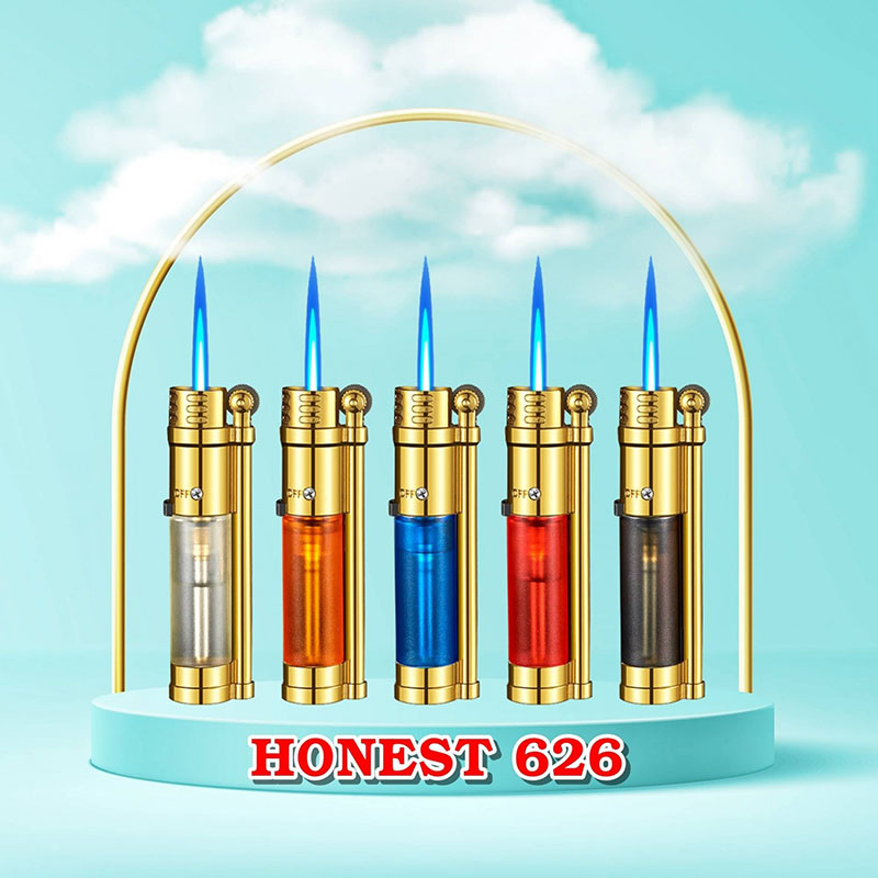 Bật Lửa Khè Gas Đá Rảnh Tay Lộ Thiên Honest 626 – Xài Gas (giao màu ngẫu nhiên)