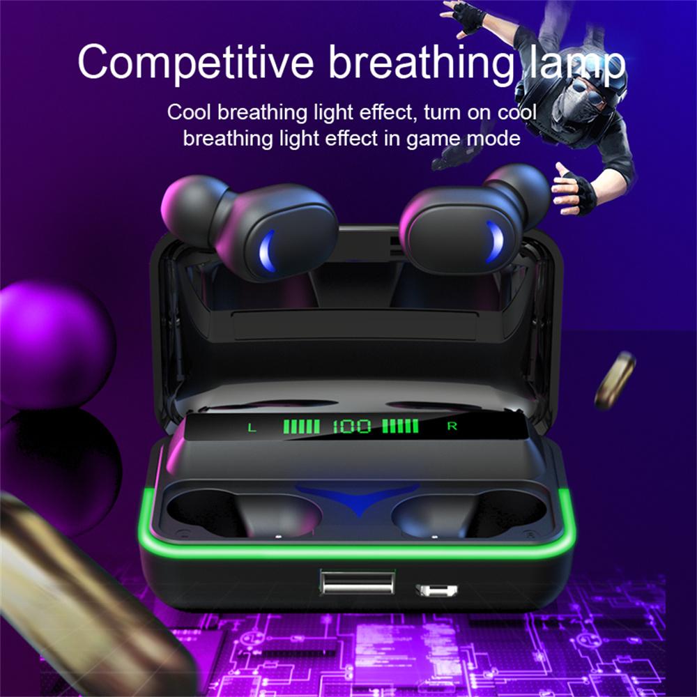 E10 Bluetooth V5.1 Tai Nghe Có Sạc USB Box Màn Hình 8D Âm Thanh TWS Tai Nghe Nhét Tai Không Dây Có Mic Dành Cho Điện Thoại Thông Minh