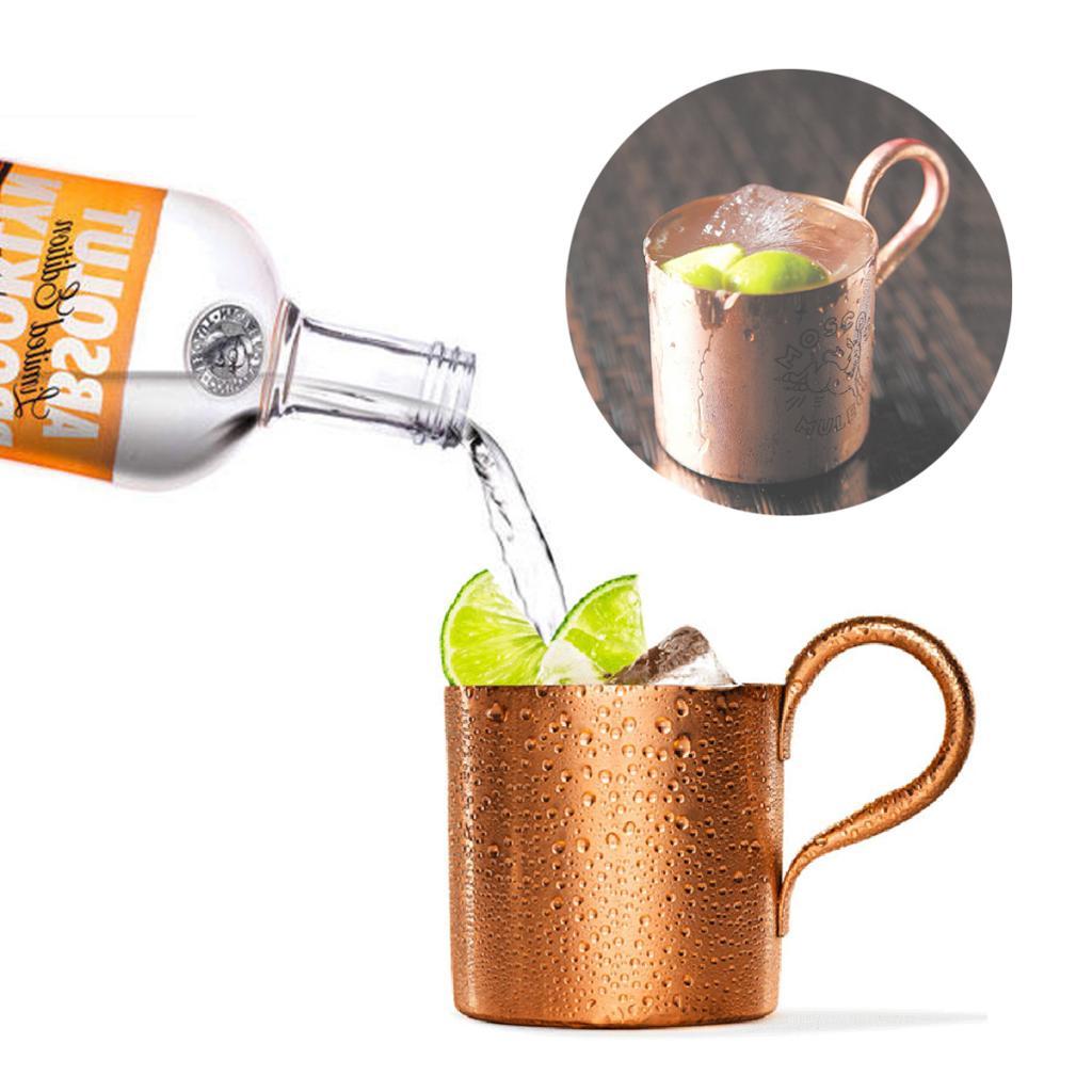2x Moscow Mule Mugs 17 Ounce Cocktail Wine Chilled Beer Serving Cups Barware