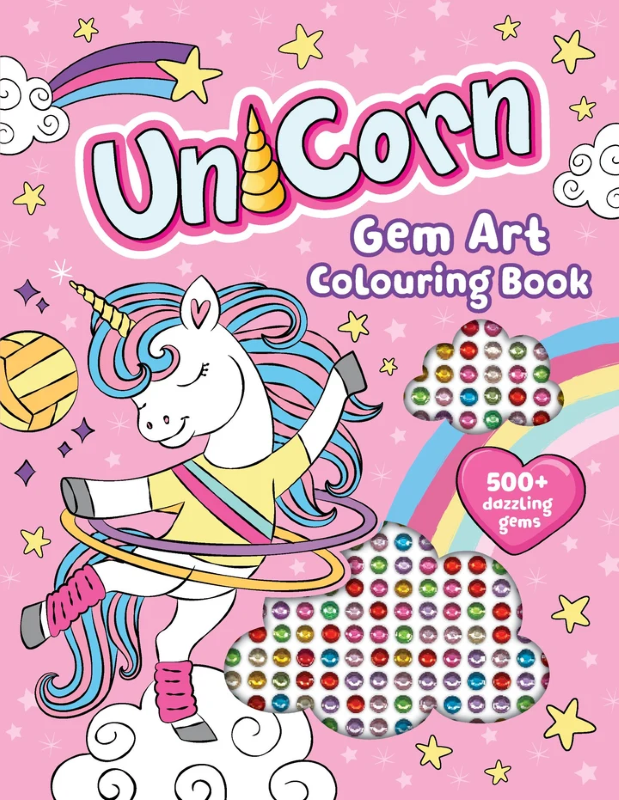 Sách Gem Art Colouring Book - Unicorn