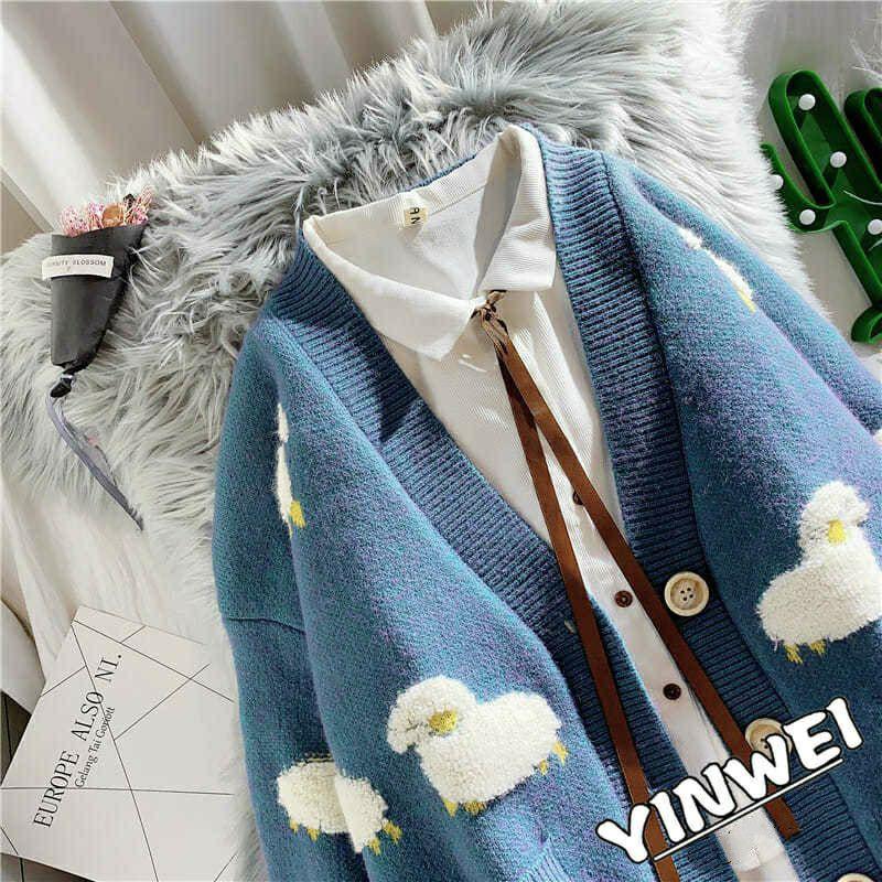 Áo Khoác Cardigan Hàn Quốc Dáng Rộng