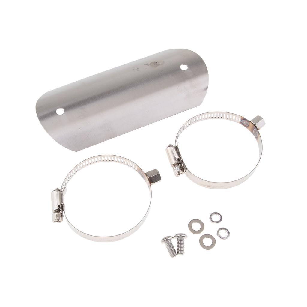 2X Motorcycle Exhaust  Heat  Pipe Protector Cover  #1