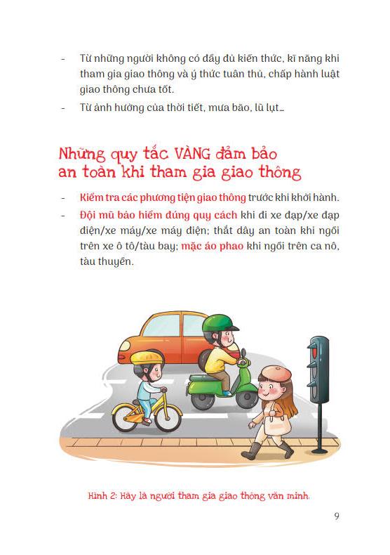 15 Bí Kíp Giúp Tớ An Toàn - Cẩm Nang Giao Thông An Toàn (Dành Cho Lứa Tuổi 6+)