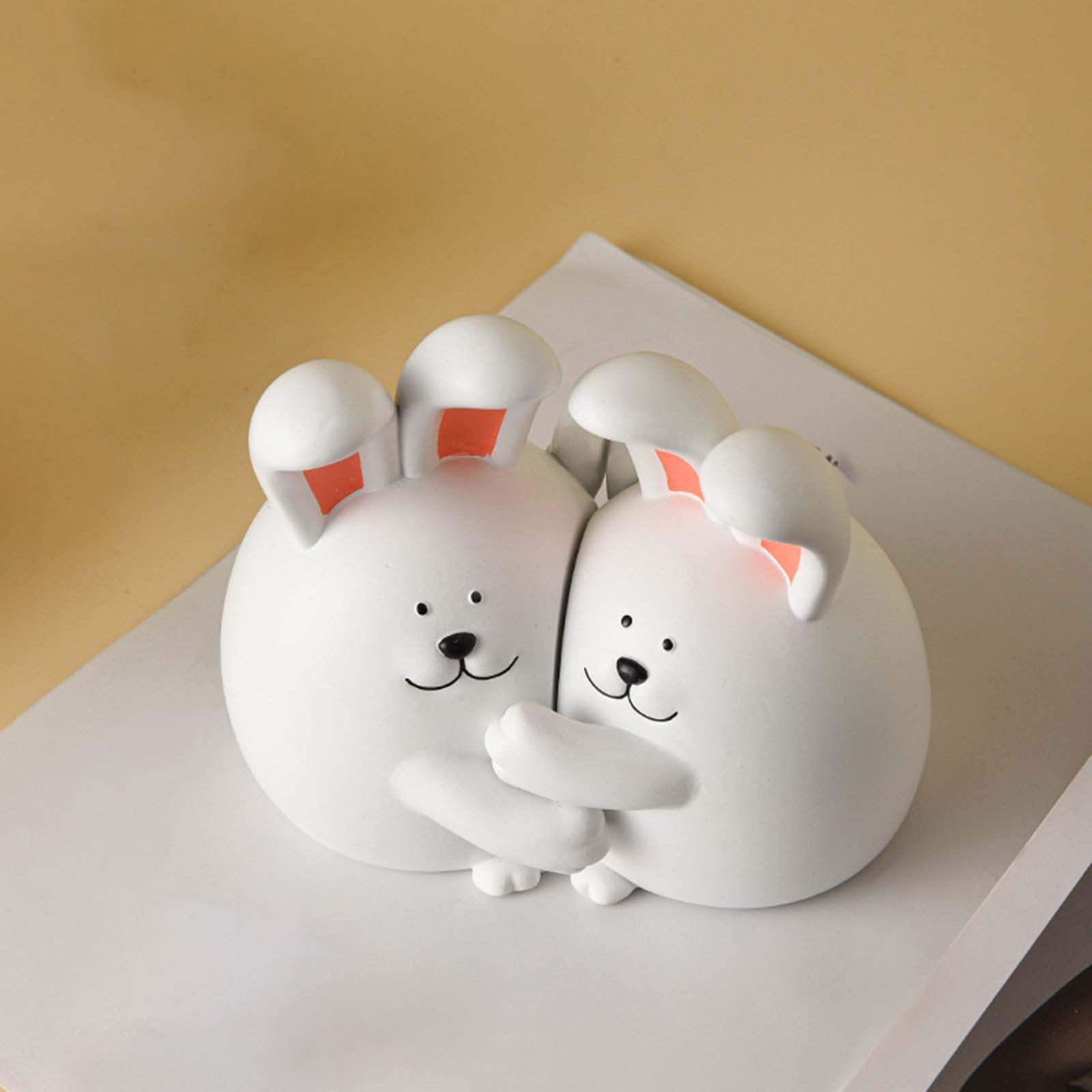 Cute Animal Decorative Bookends Resin Animal Figurines for Cabinet Home